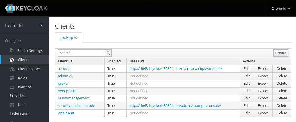 Export Web Client JSON