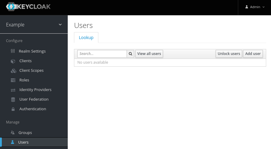 Navigate to Users